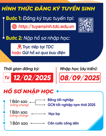 Thông báo Tuyển sinh Trường CĐ Công nghệ Thủ Đức năm 2025